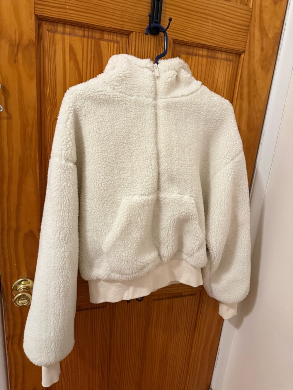 ALO Yoga Cream Sherpa Zip Jacket